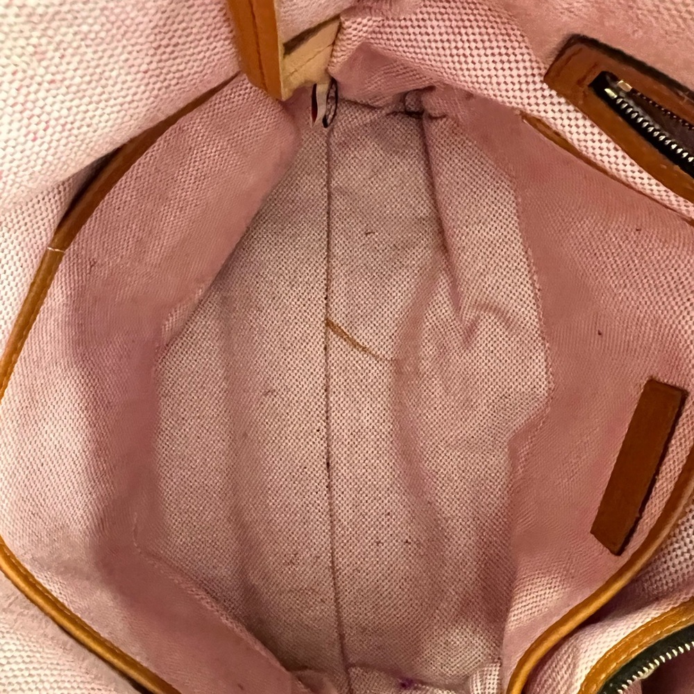 Dooney & Bourke Caramel Leather Shoulder Bag - Picture 3 of 6